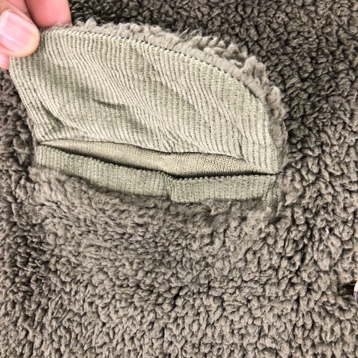 Japanese Brand Vintage Y2K Sherpa Jacket Flap Pocket by Coen Size US S / EU 44-46 / 1 - 8 Thumbnail