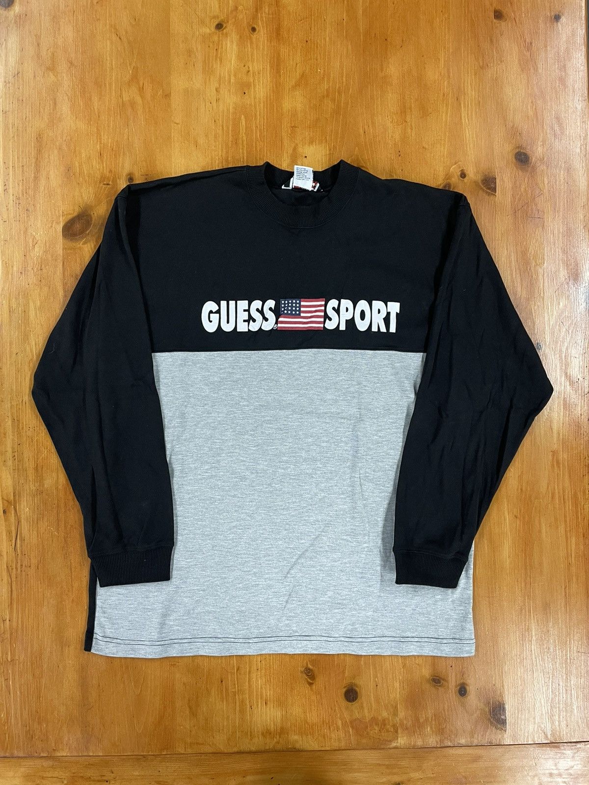 Tee Vintage Vintage Guess Color Block Longsleeve Grailed