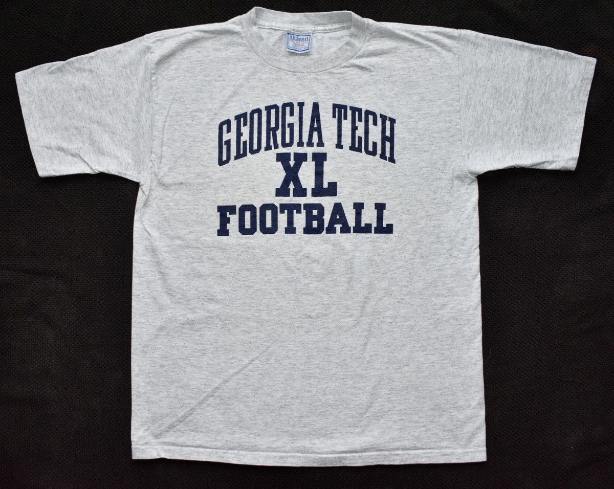 Vintage Vintage 90s Georgia Tech Football T-Shirt (M) Size US M / EU 48-50 / 2 - 1 Thumbnail