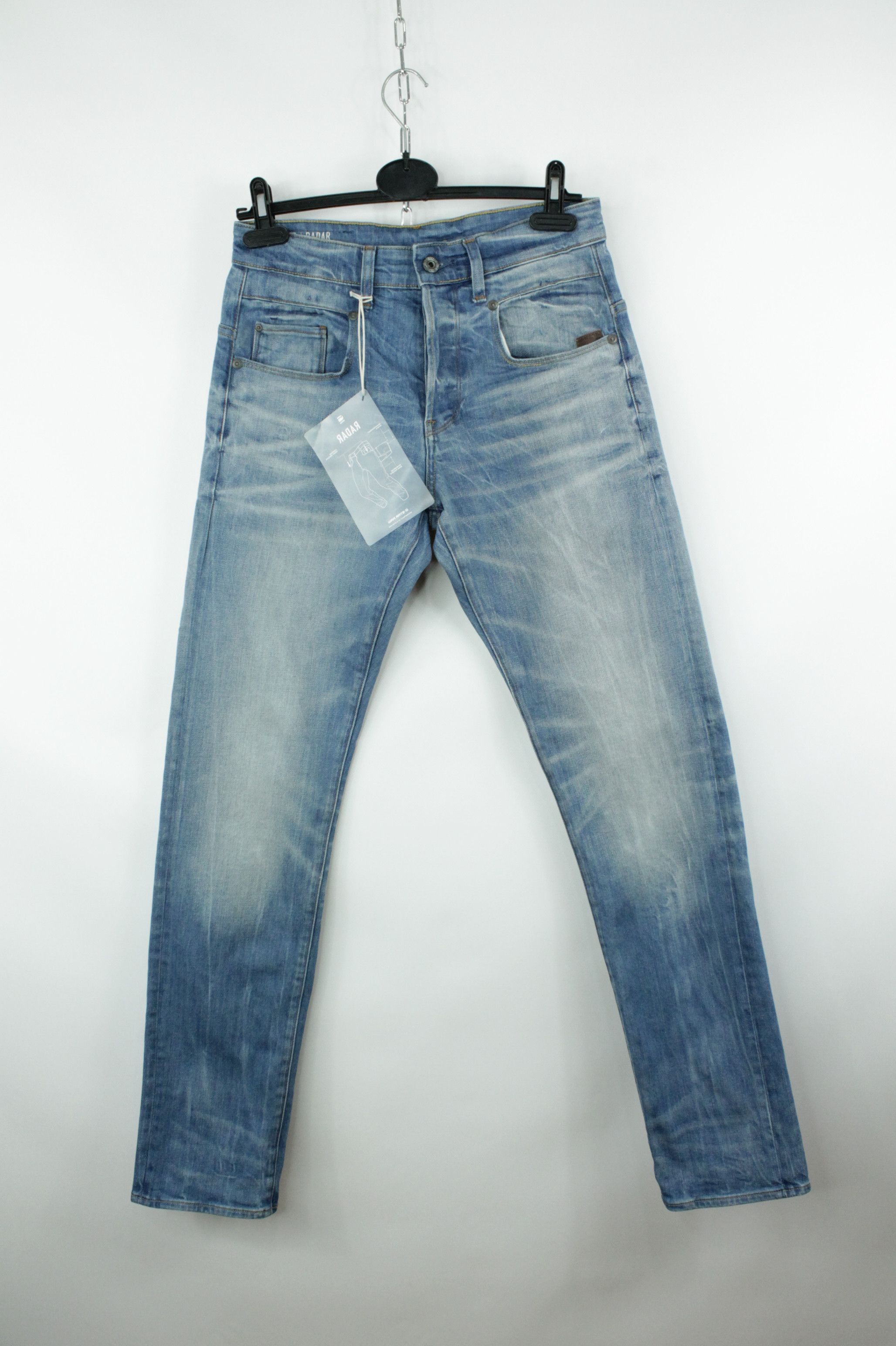 G-Star G-Star Raw Radar Tapered Blue Denim Jeans Size US 27 - 3 Thumbnail