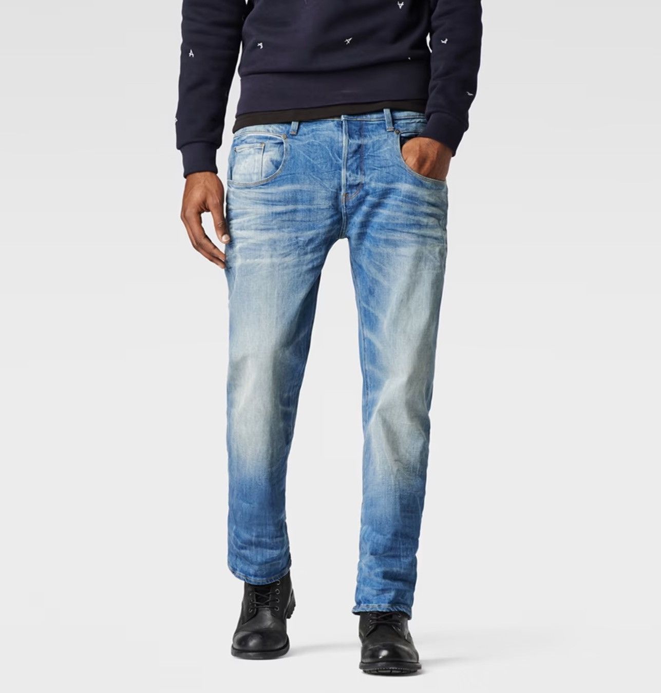G-Star G-Star Raw Radar Tapered Blue Denim Jeans Size US 27 - 1 Thumbnail