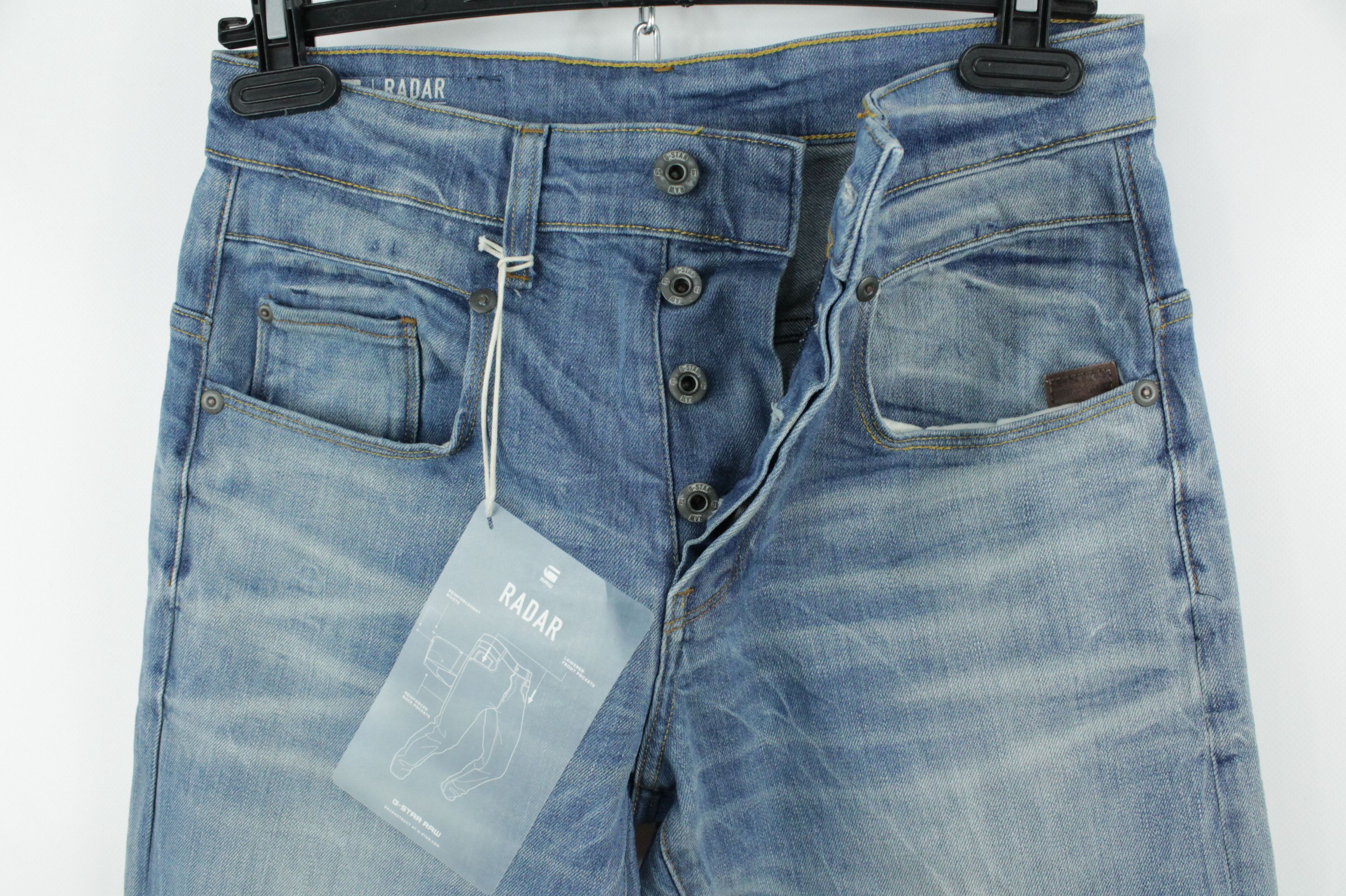 G-Star G-Star Raw Radar Tapered Blue Denim Jeans Size US 27 - 5 Thumbnail