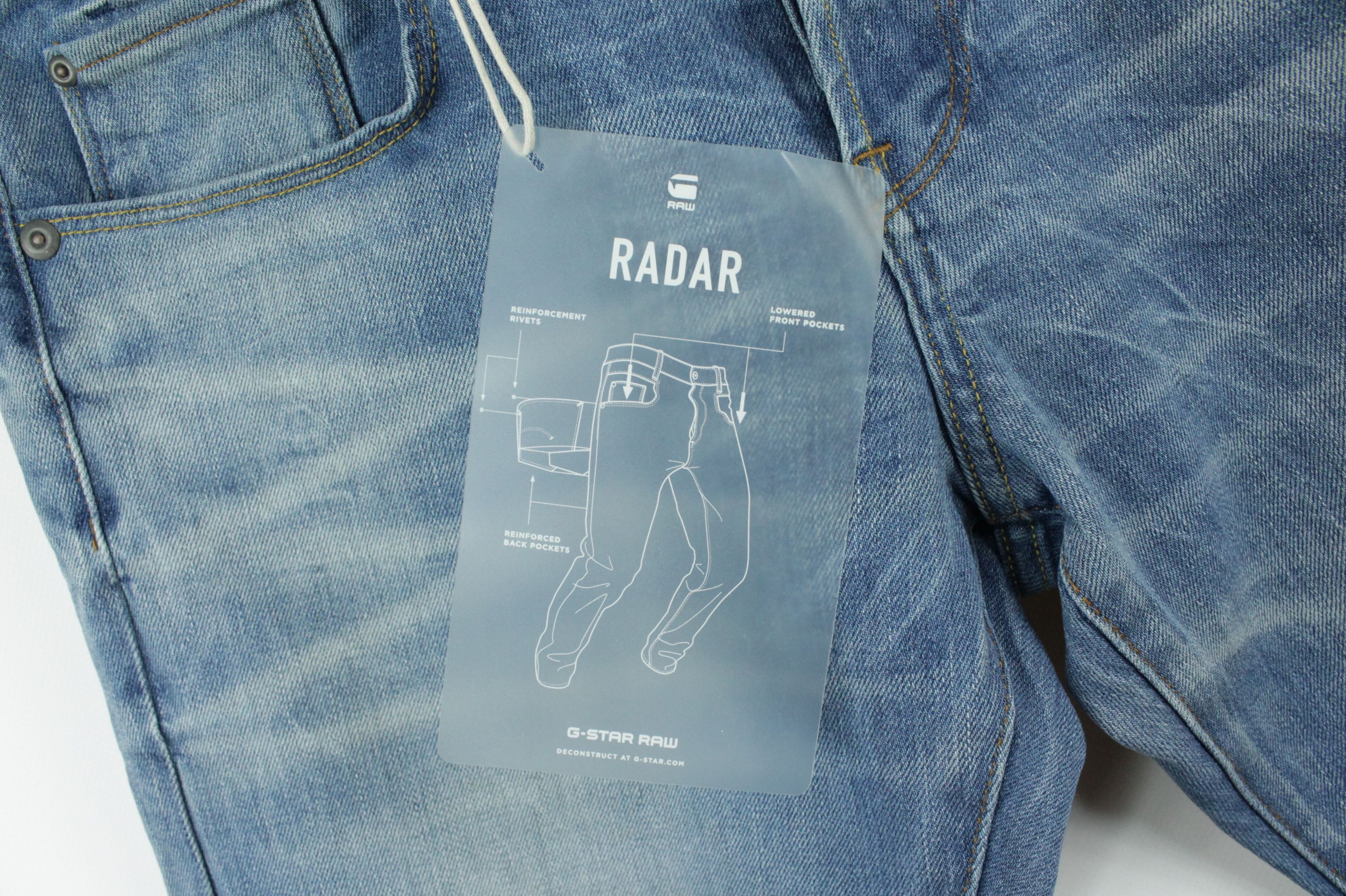 G-Star G-Star Raw Radar Tapered Blue Denim Jeans Size US 27 - 4 Thumbnail