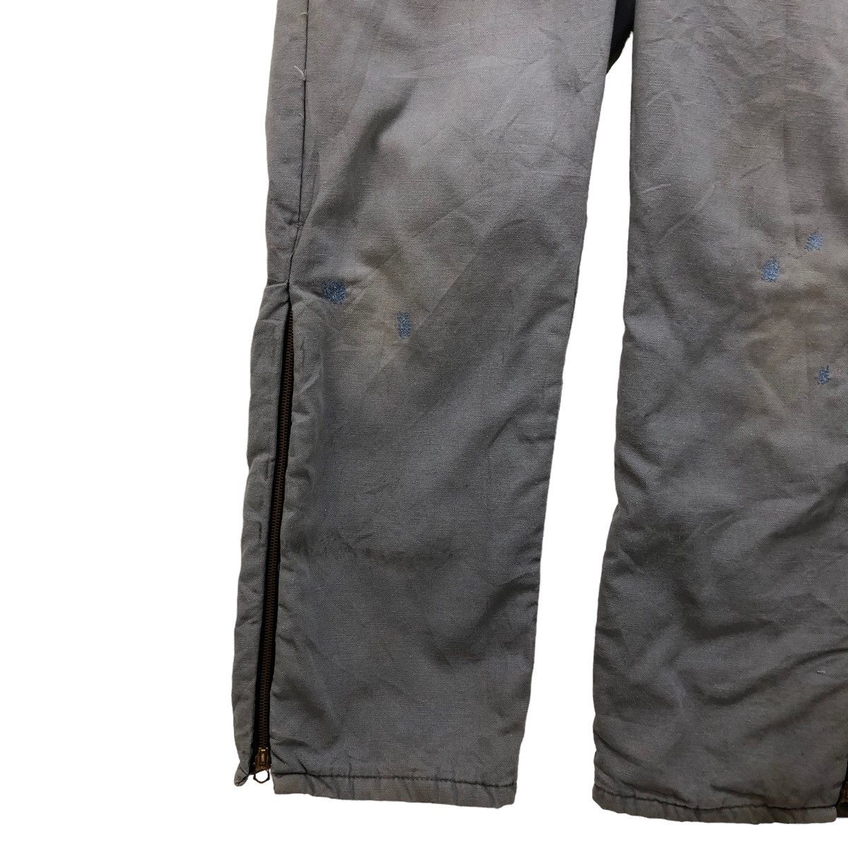 Walls Vtg 90s Walls Coveralls Faded Grey Duck Canvas Made In Usa Size US 34 / EU 50 - 6 Thumbnail