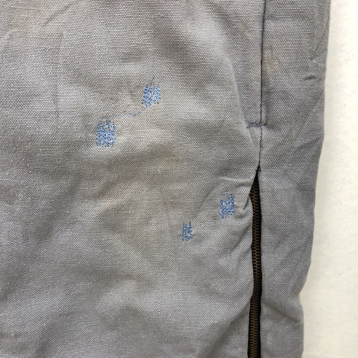 Walls Vtg 90s Walls Coveralls Faded Grey Duck Canvas Made In Usa Size US 34 / EU 50 - 12 Thumbnail