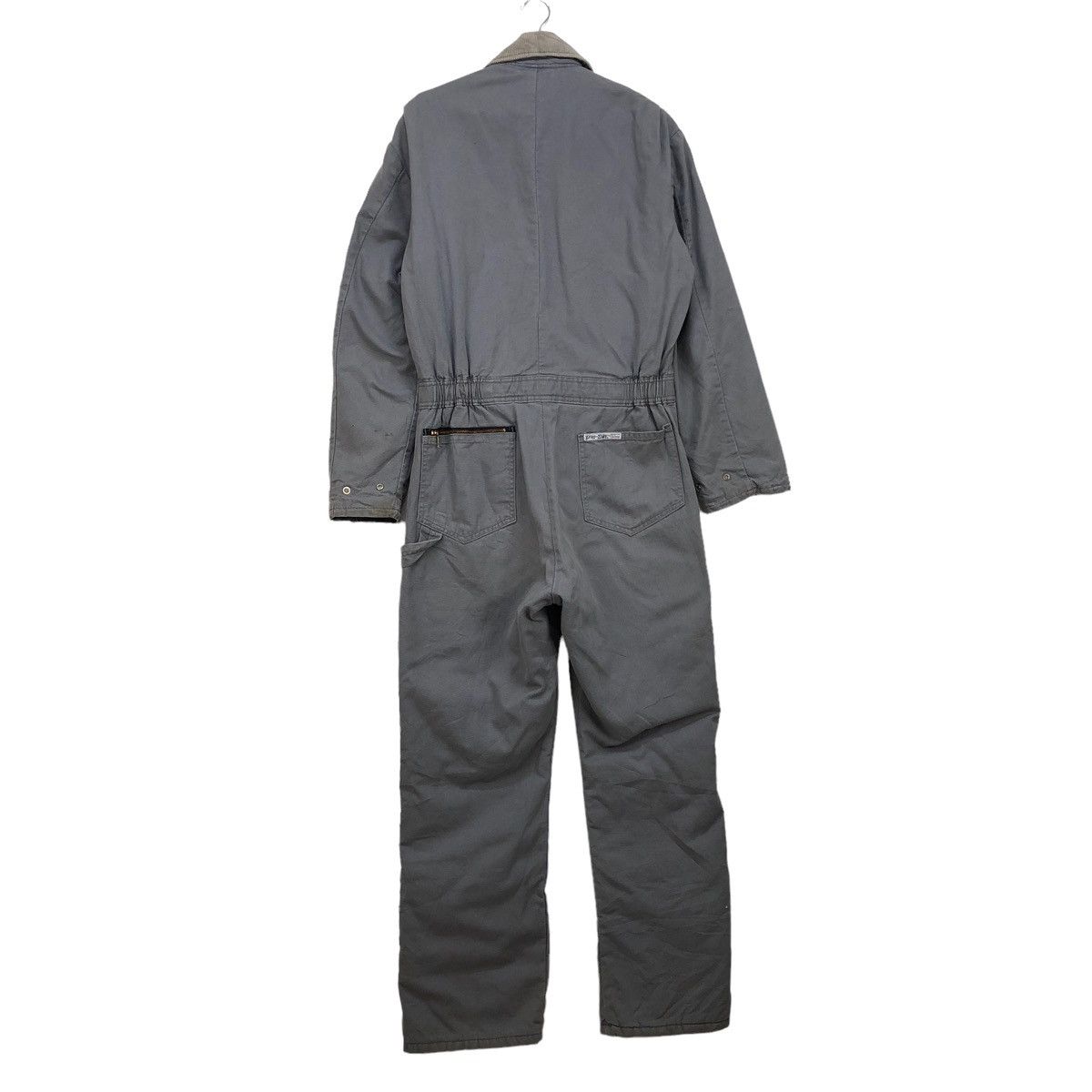 Walls Vtg 90s Walls Coveralls Faded Grey Duck Canvas Made In Usa Size US 34 / EU 50 - 2 Thumbnail