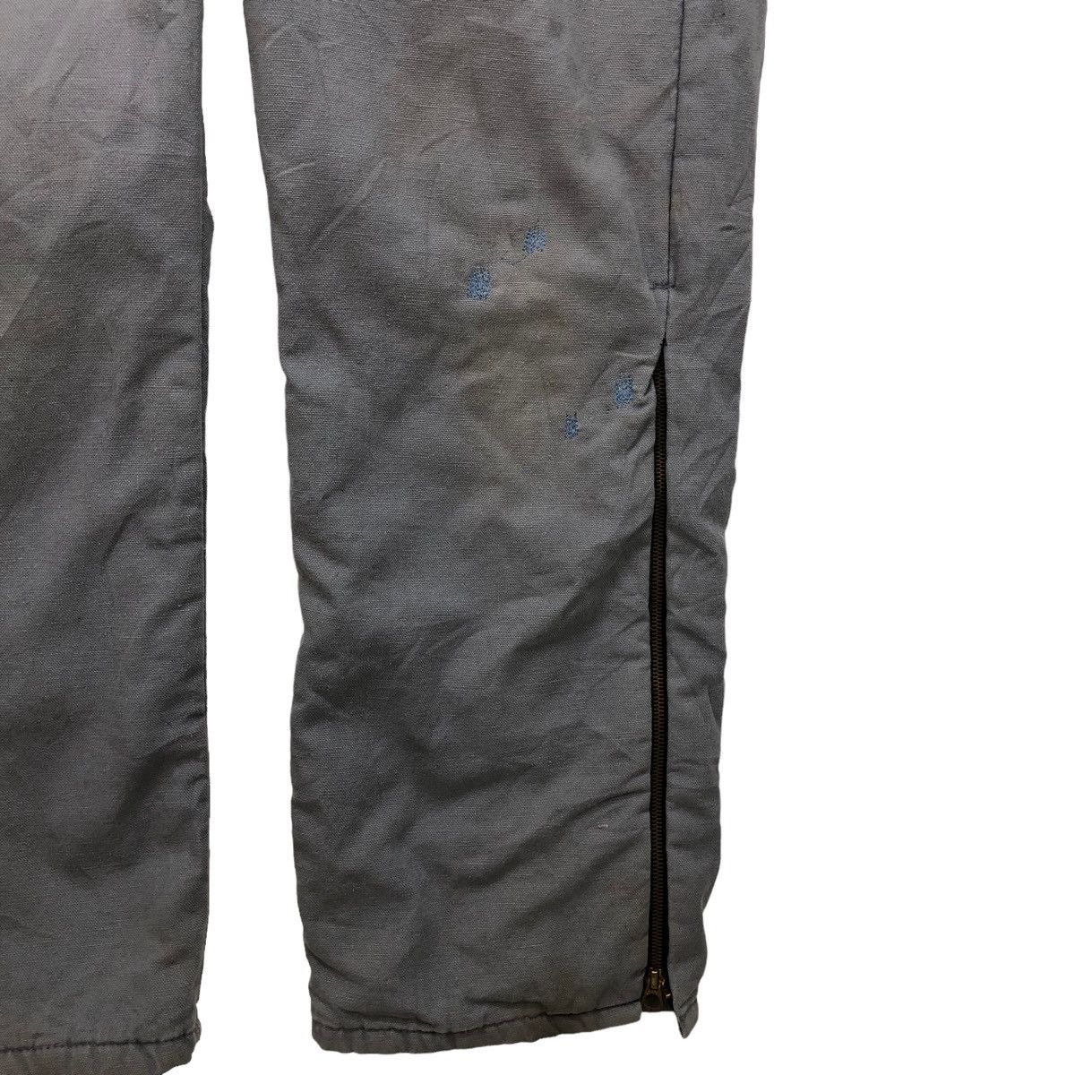 Walls Vtg 90s Walls Coveralls Faded Grey Duck Canvas Made In Usa Size US 34 / EU 50 - 7 Thumbnail