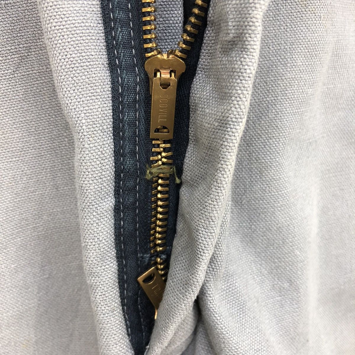 Walls Vtg 90s Walls Coveralls Faded Grey Duck Canvas Made In Usa Size US 34 / EU 50 - 15 Thumbnail