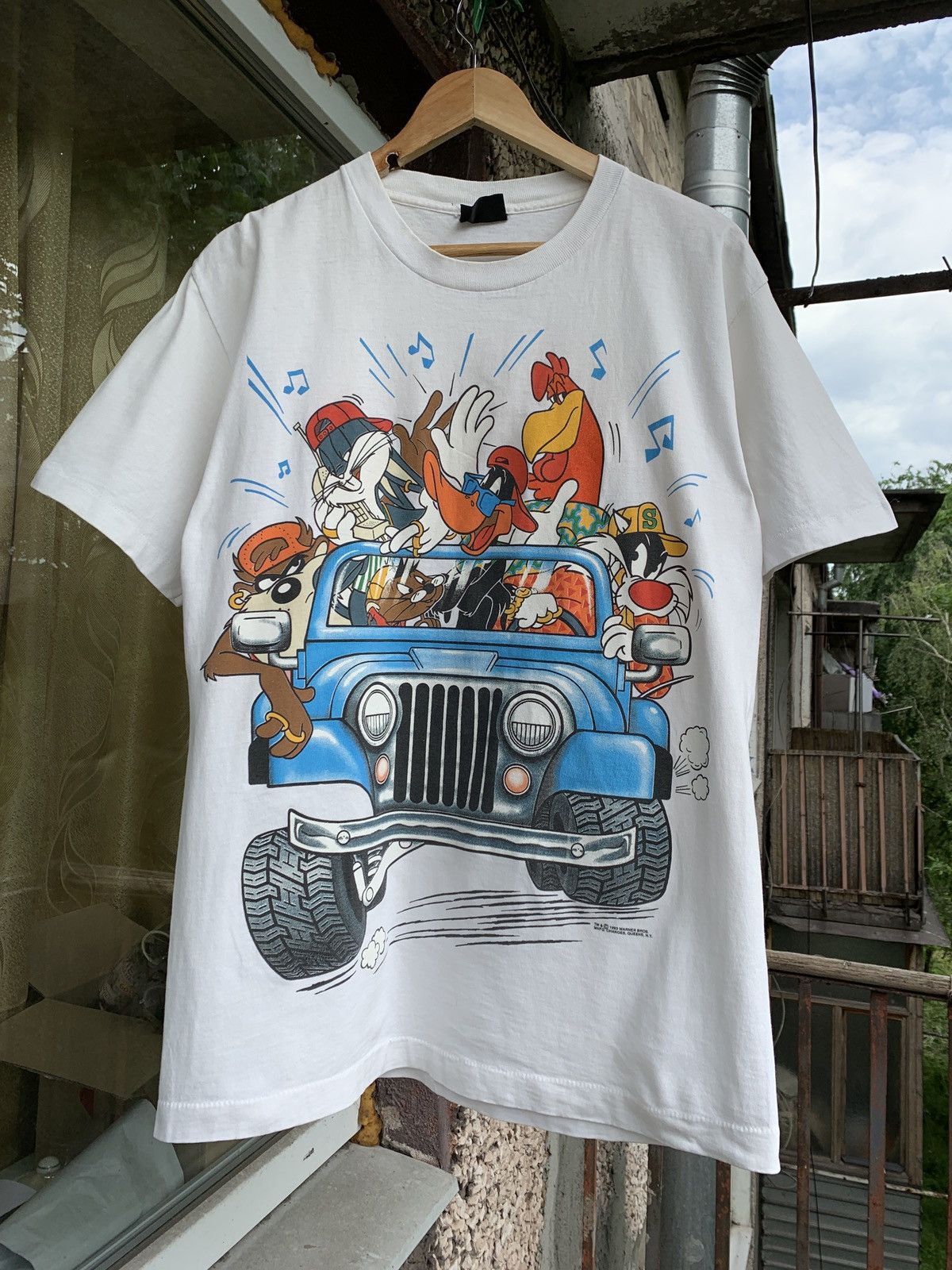 Cartoon Network 1993 Vintage Changes Looney Tunes Mirror Print T-Shirt Size US L / EU 52-54 / 3 - 1 Thumbnail