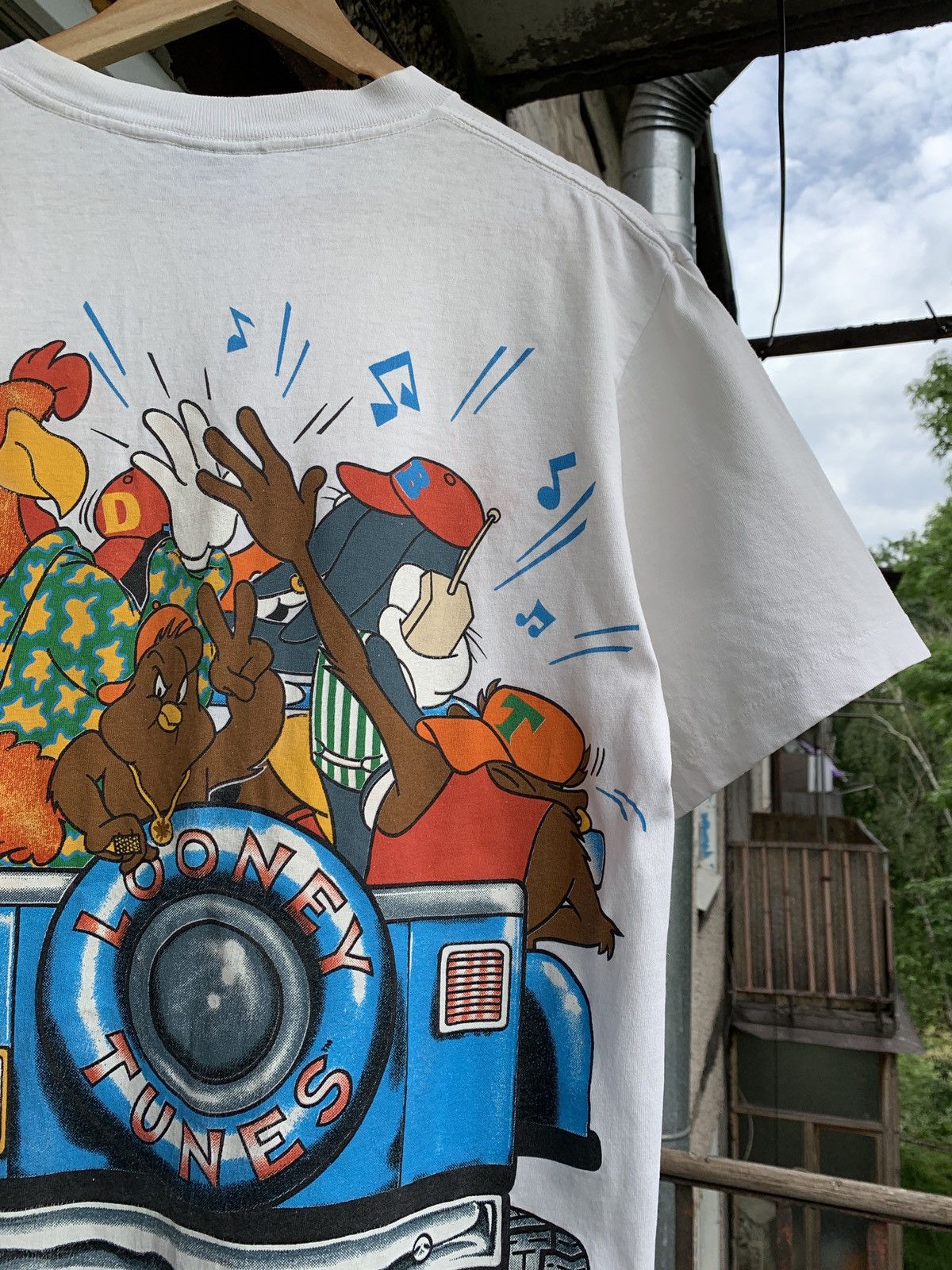 Cartoon Network 1993 Vintage Changes Looney Tunes Mirror Print T-Shirt Size US L / EU 52-54 / 3 - 14 Thumbnail