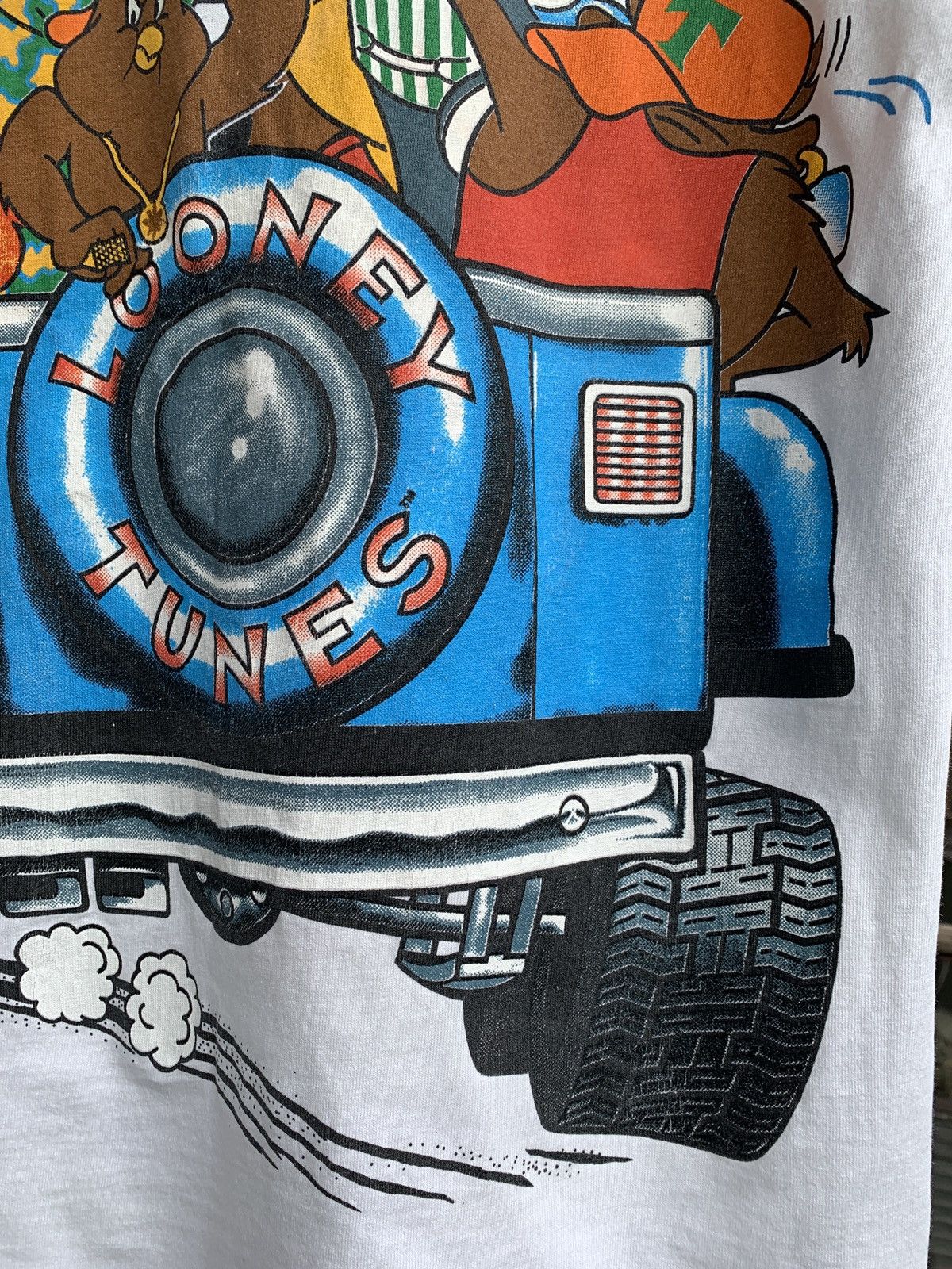 Cartoon Network 1993 Vintage Changes Looney Tunes Mirror Print T-Shirt Size US L / EU 52-54 / 3 - 18 Thumbnail