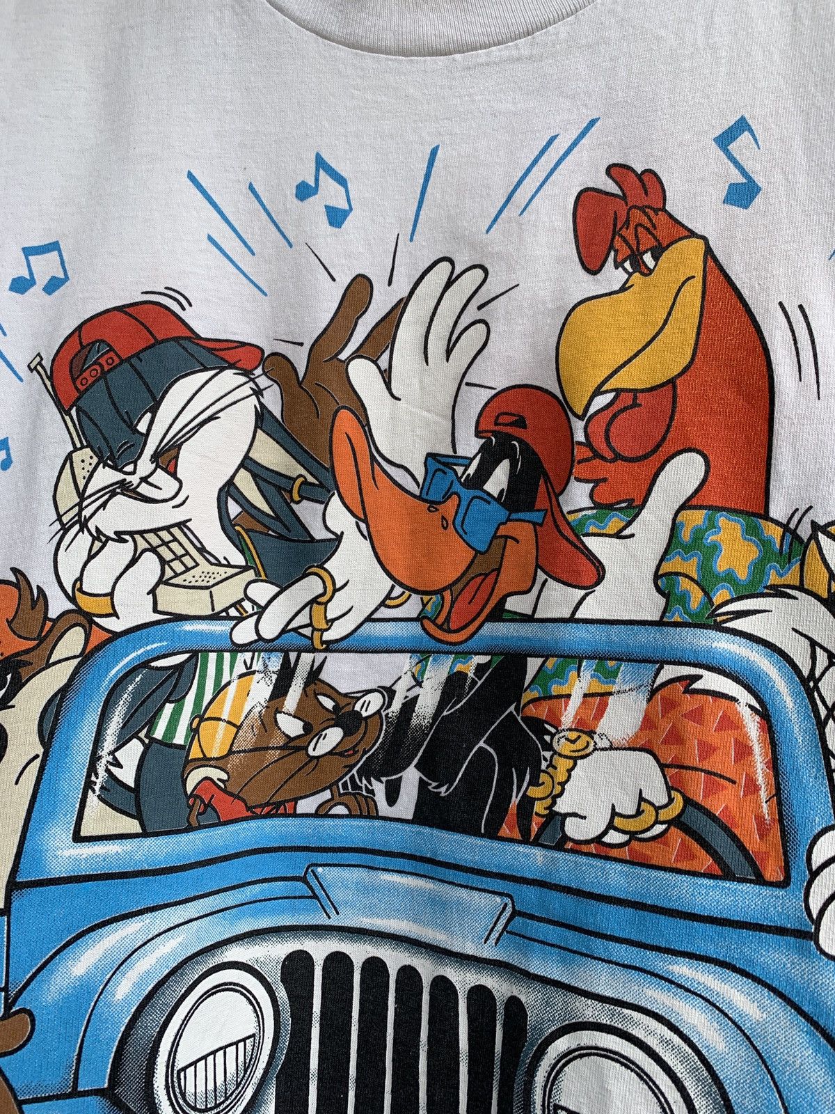 Cartoon Network 1993 Vintage Changes Looney Tunes Mirror Print T-Shirt Size US L / EU 52-54 / 3 - 10 Thumbnail