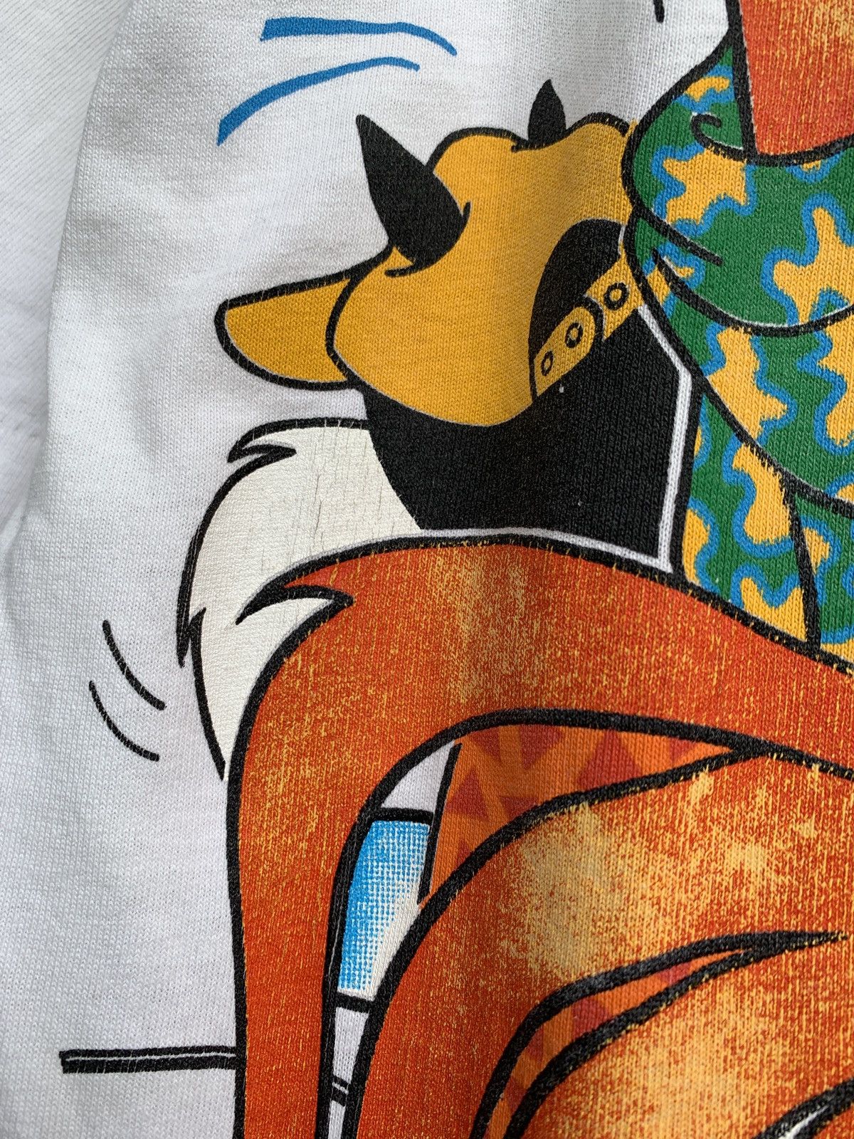 Cartoon Network 1993 Vintage Changes Looney Tunes Mirror Print T-Shirt Size US L / EU 52-54 / 3 - 20 Thumbnail