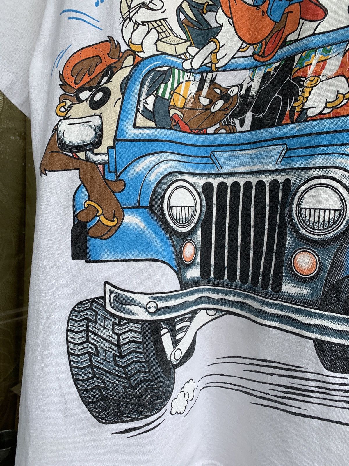 Cartoon Network 1993 Vintage Changes Looney Tunes Mirror Print T-Shirt Size US L / EU 52-54 / 3 - 8 Thumbnail