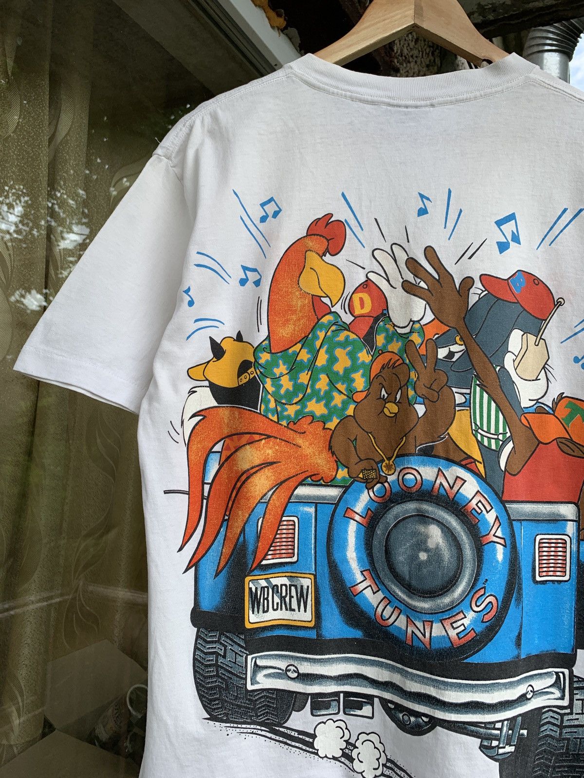Cartoon Network 1993 Vintage Changes Looney Tunes Mirror Print T-Shirt Size US L / EU 52-54 / 3 - 13 Thumbnail