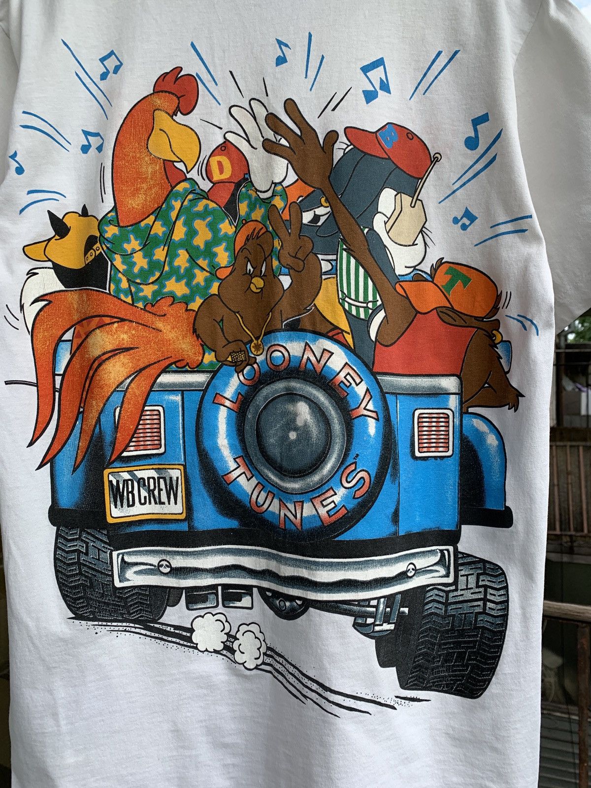 Cartoon Network 1993 Vintage Changes Looney Tunes Mirror Print T-Shirt Size US L / EU 52-54 / 3 - 16 Thumbnail