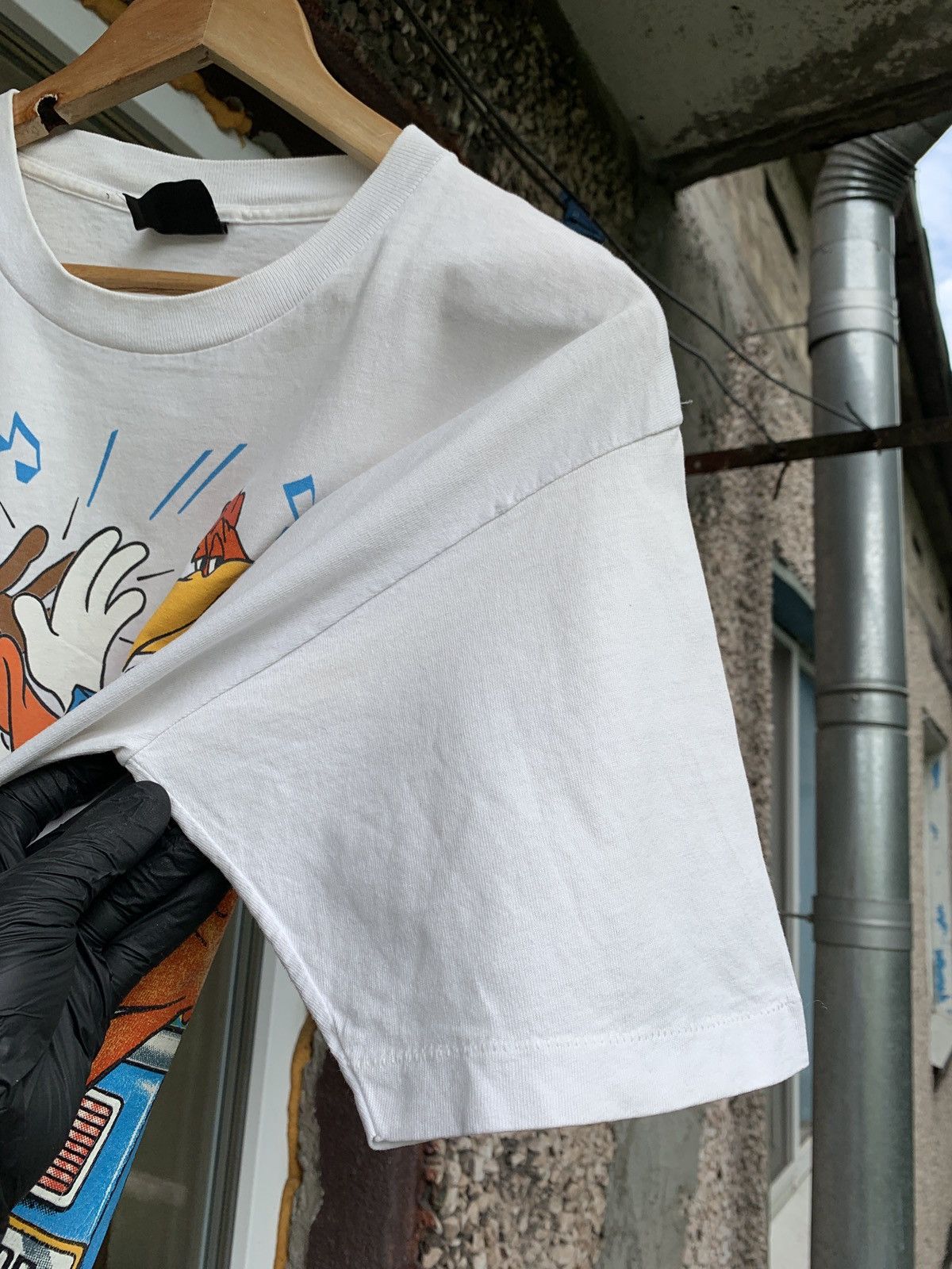 Cartoon Network 1993 Vintage Changes Looney Tunes Mirror Print T-Shirt Size US L / EU 52-54 / 3 - 12 Thumbnail