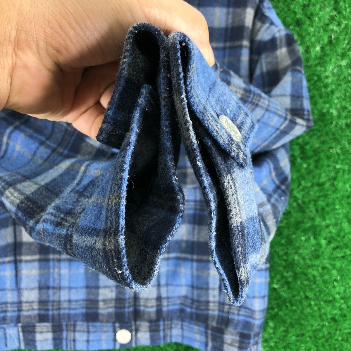 Seditionaries Jóuetie Japan Brand Wool Tartan Blue Checker Jacket Size US XS / EU 42 / 0 - 8 Thumbnail
