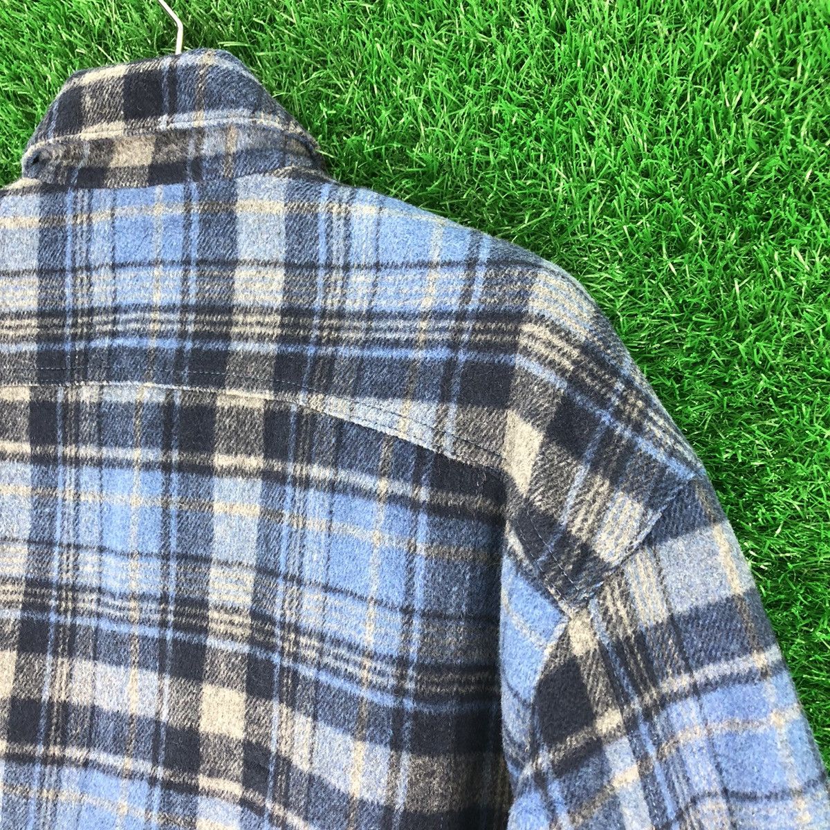 Seditionaries Jóuetie Japan Brand Wool Tartan Blue Checker Jacket Size US XS / EU 42 / 0 - 5 Thumbnail