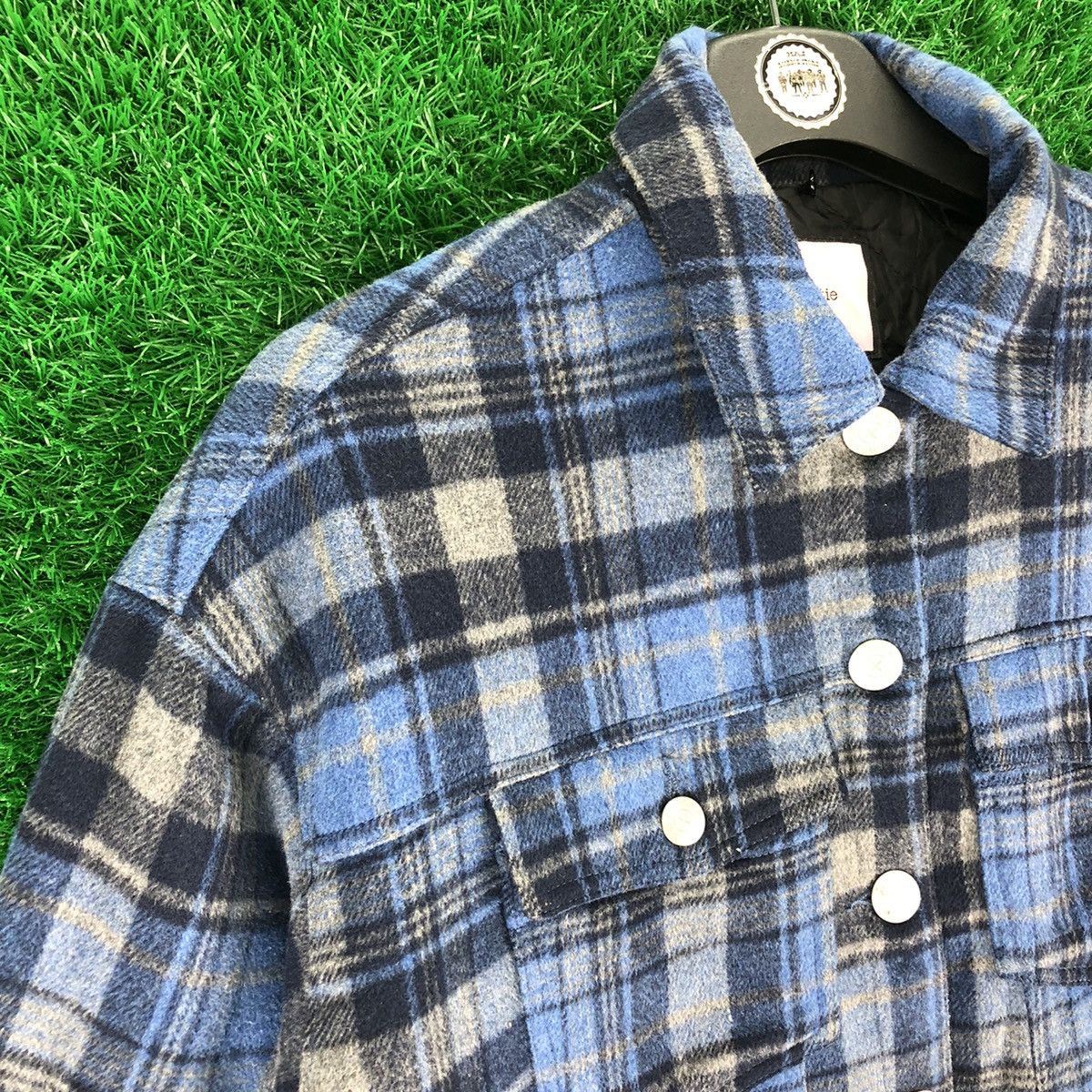 Seditionaries Jóuetie Japan Brand Wool Tartan Blue Checker Jacket Size US XS / EU 42 / 0 - 2 Thumbnail