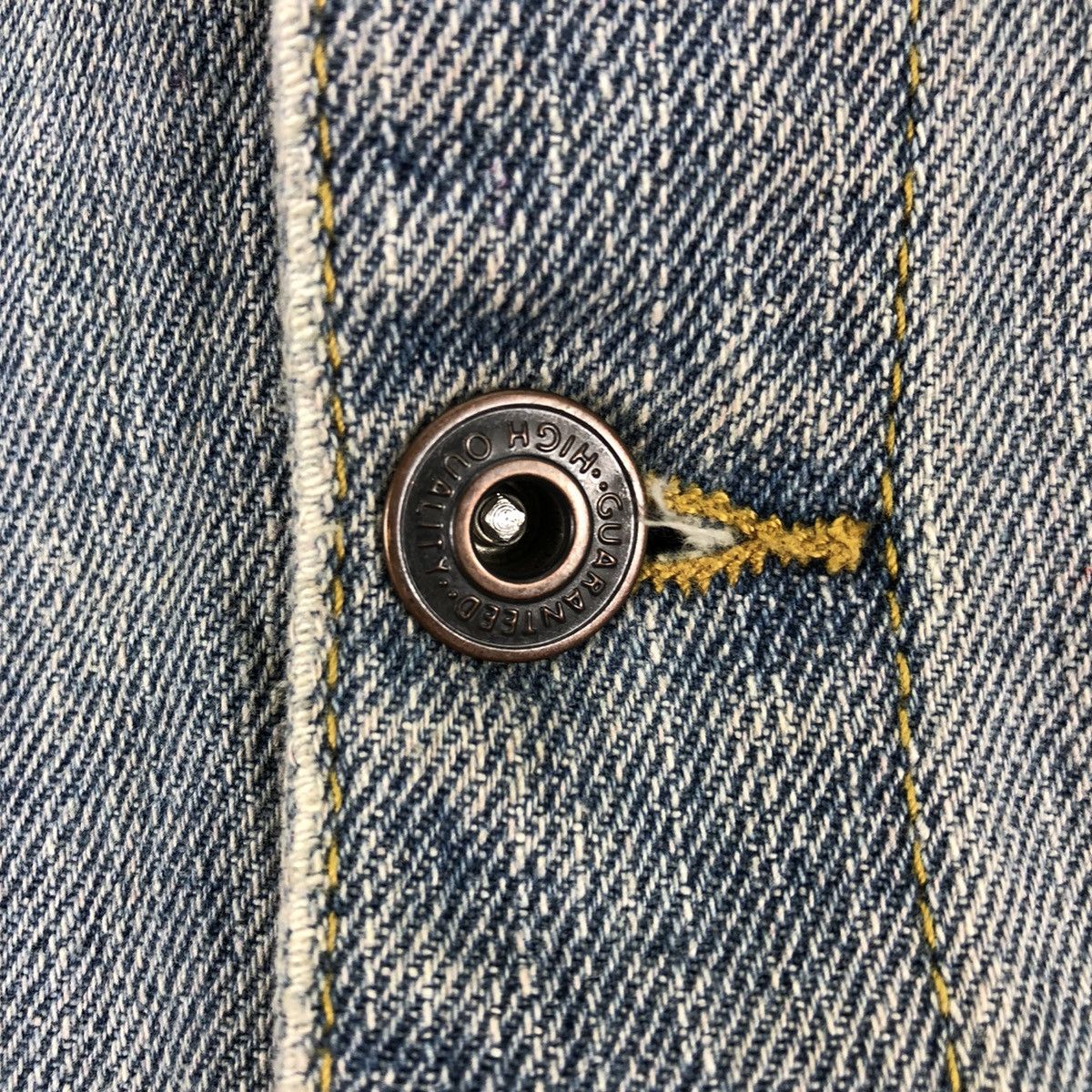 Japanese Brand Vintage 90's Trucker Denim Jacket Faded Distressed Style Size S / US 4 / IT 40 - 8 Thumbnail
