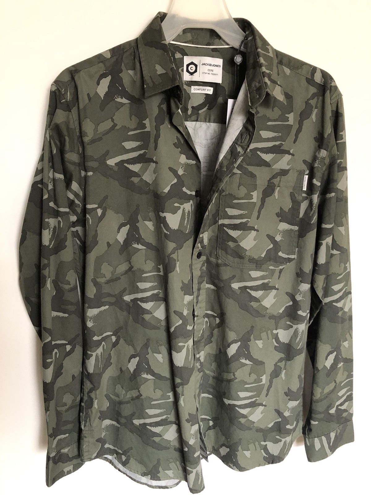 Jack & Jones New J&J chemise CAMO GREEN Size US M / EU 48-50 / 2 - 1 Thumbnail