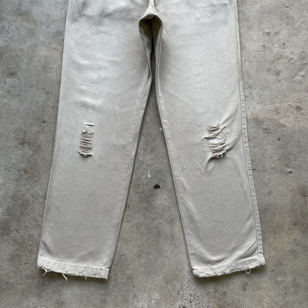 Japanese Brand W30🔥 Vintage Beams Made In Italy Distressed Trousers Pants Size US 30 / EU 46 - 4 Thumbnail