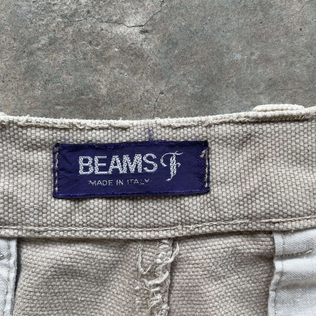 Japanese Brand W30🔥 Vintage Beams Made In Italy Distressed Trousers Pants Size US 30 / EU 46 - 8 Thumbnail