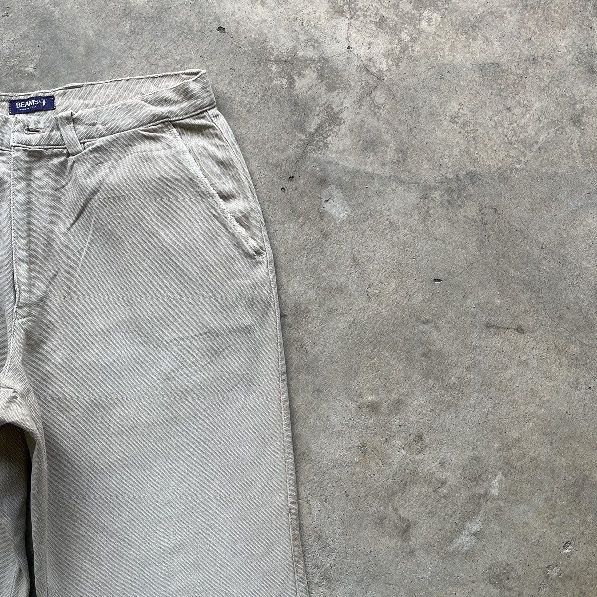 Japanese Brand W30🔥 Vintage Beams Made In Italy Distressed Trousers Pants Size US 30 / EU 46 - 6 Thumbnail