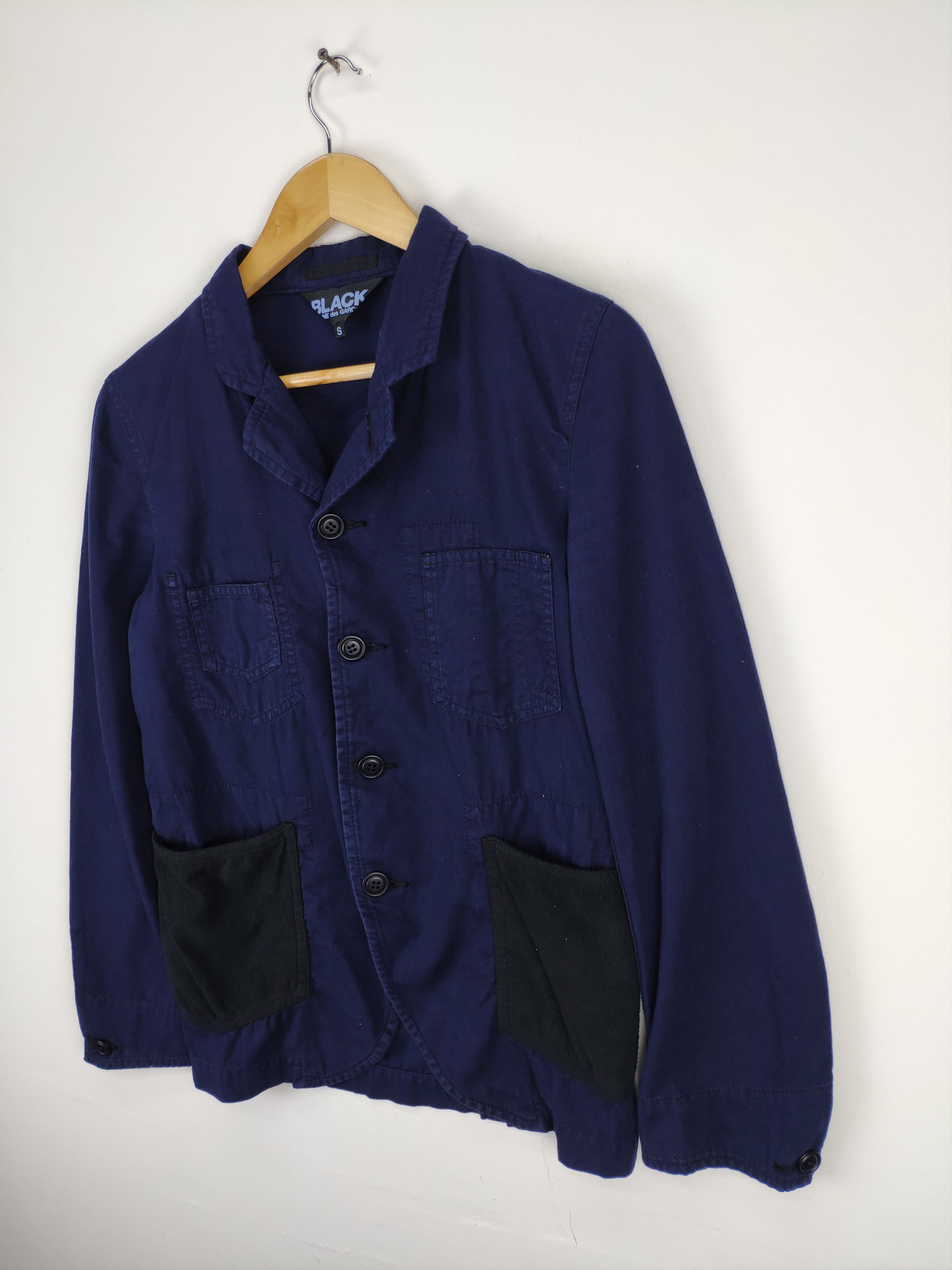 Comme des Garcons × Comme des Garcons Black × Japanese Brand SS2012 Comme Des Garcons Chore Jacket Japanese Designer Size US S / EU 44-46 / 1 - 2 Thumbnail