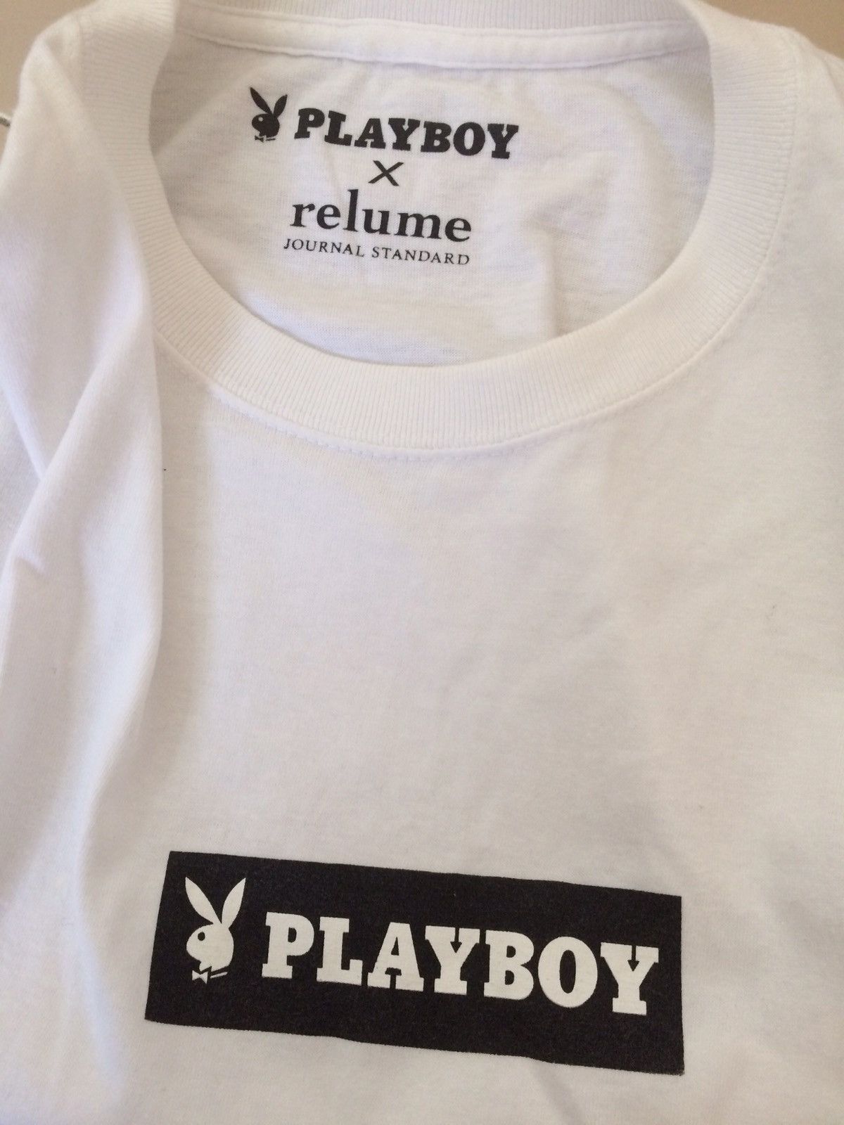 Japanese Brand × Journal Standard × Playboy 🔥🔥Playboy x Relume Journal Standard Spellout Bogo T-Shirt Size US M / EU 48-50 / 2 - 9 Thumbnail