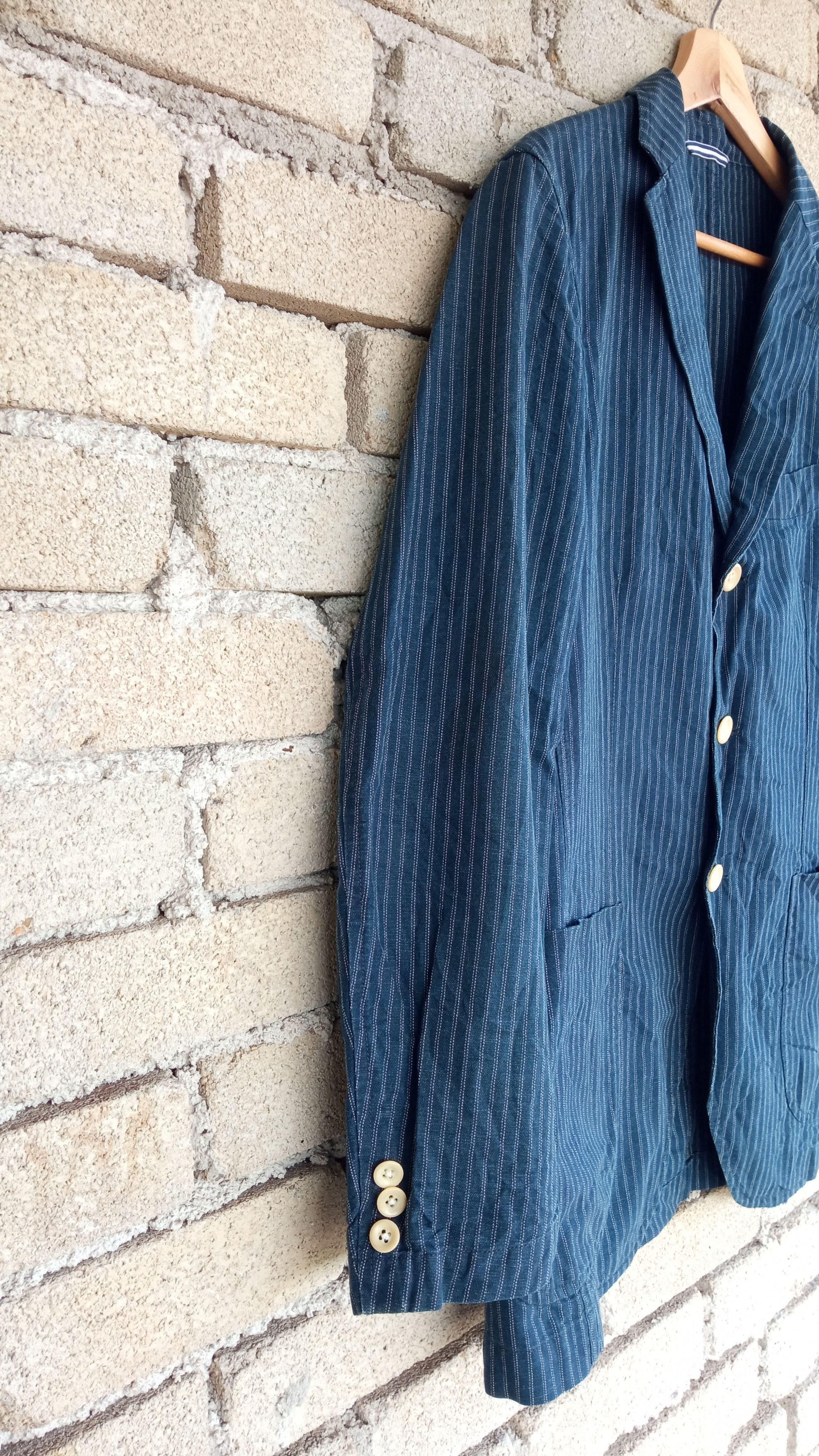 Japanese Brand × Stanley Blacker × Vintage 🔥🔥Vtg Stanley Blacker Hickory Wabash Striped Style Jacket Size US M / EU 48-50 / 2 - 4 Thumbnail