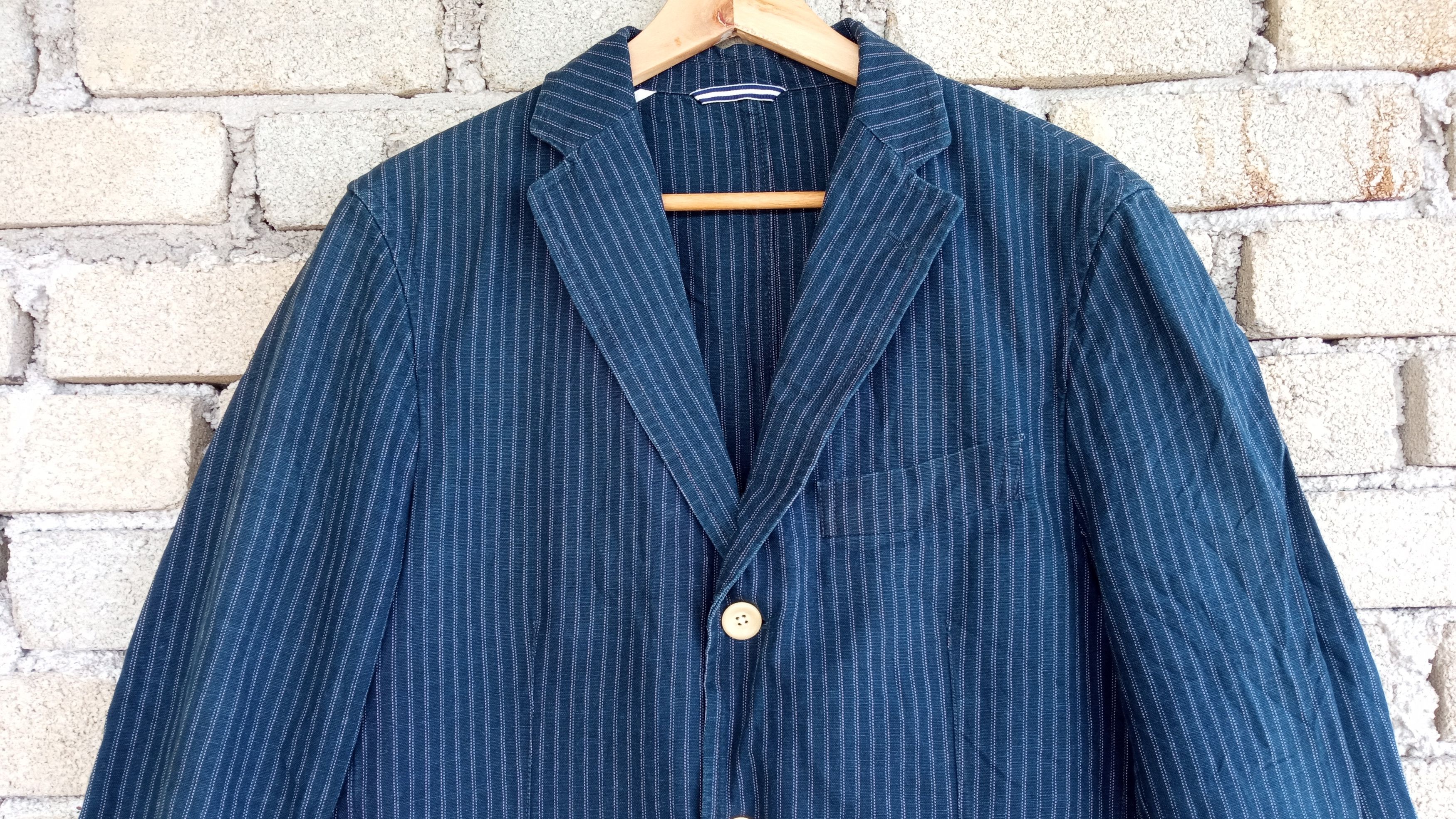 Japanese Brand × Stanley Blacker × Vintage 🔥🔥Vtg Stanley Blacker Hickory Wabash Striped Style Jacket Size US M / EU 48-50 / 2 - 5 Thumbnail