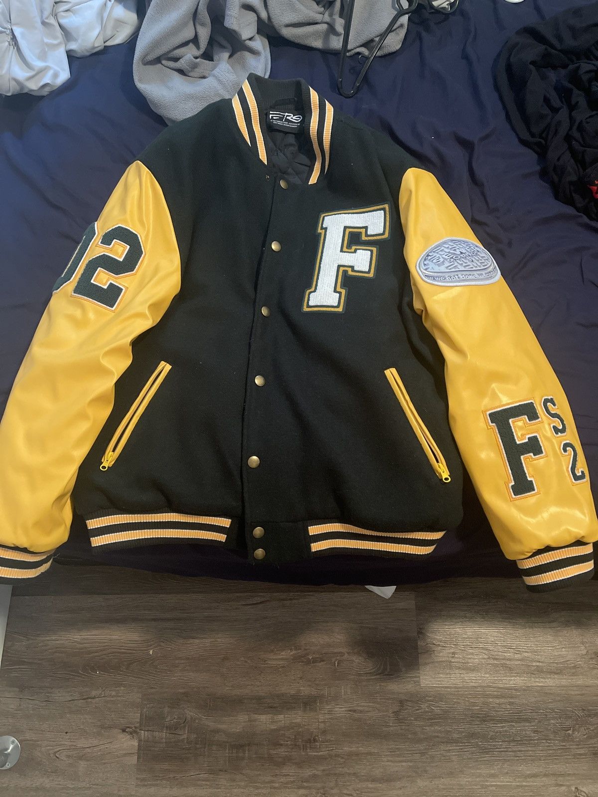 Floor II Seats ASAP Ferg Varsity Jacket - Jackets Masters