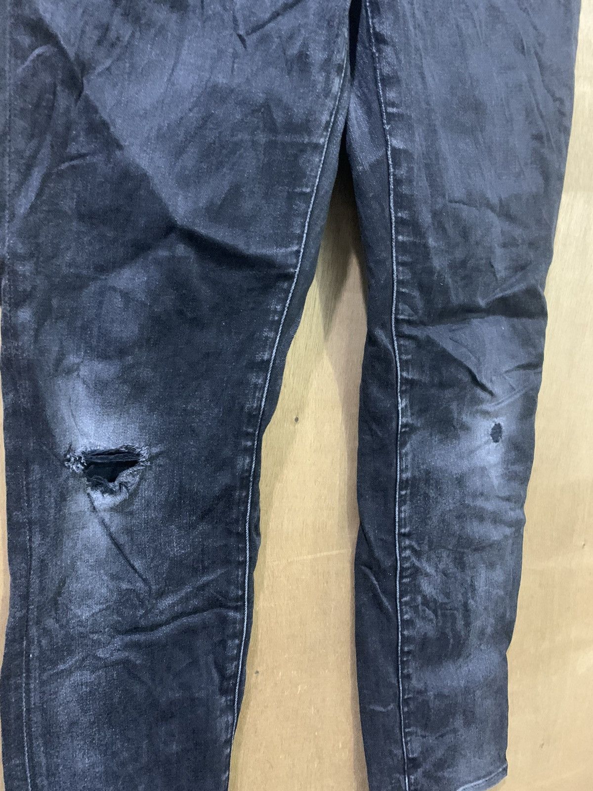 Undercover × Uniqlo UNIQLO Vintage Distressed Denim Rugged Skinny Slimfit Jeans Size US 28 / EU 44 - 8 Thumbnail