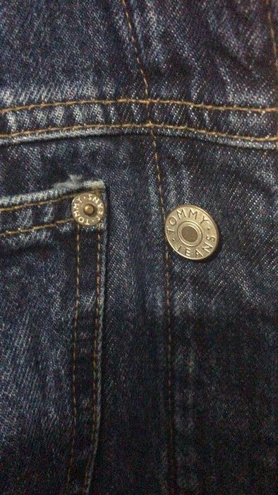 Tommy Hilfiger American Flag Interior Denim Jacket With Logo Back Print Size US L / EU 52-54 / 3 - 5 Thumbnail