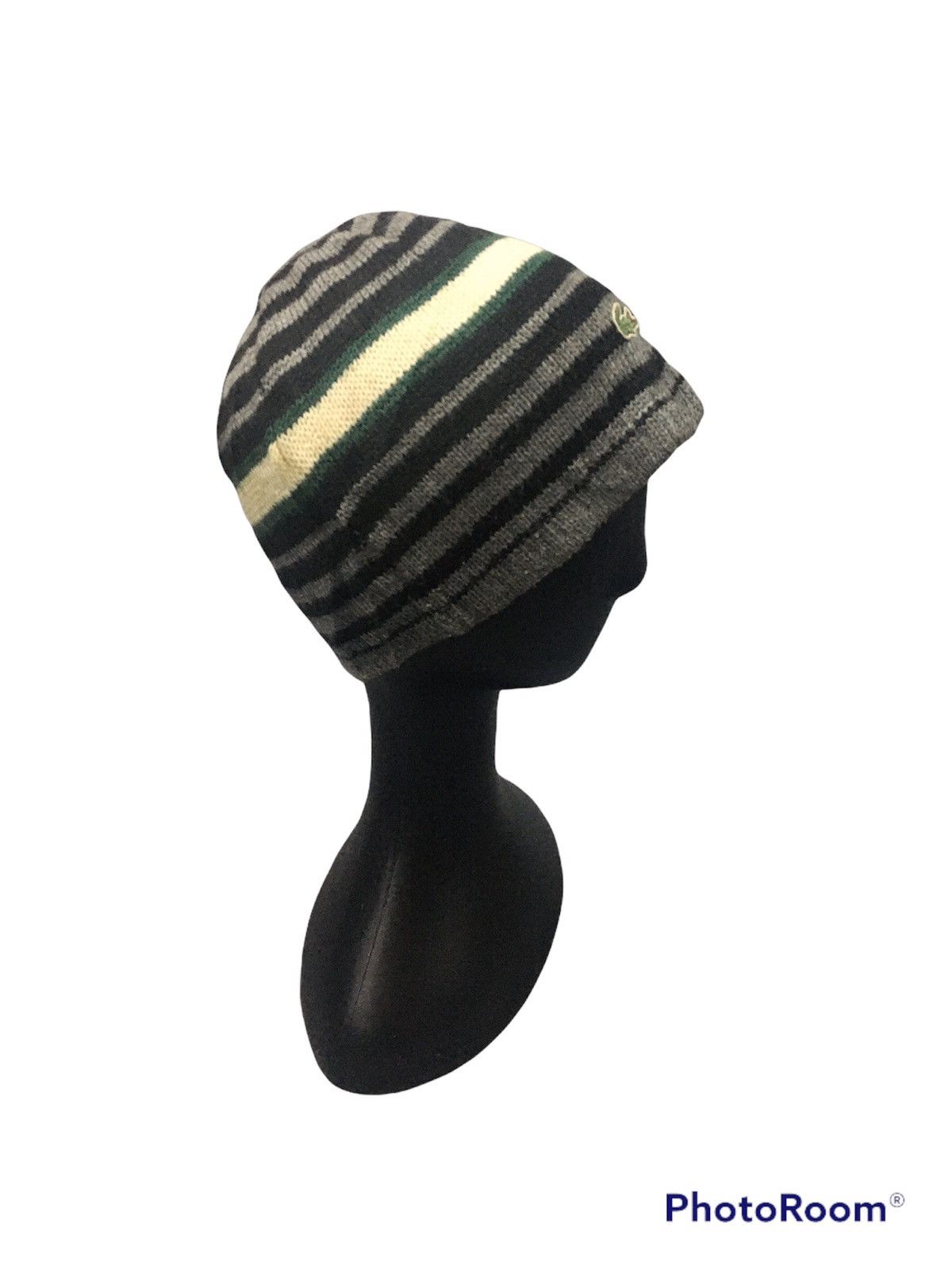 Lacoste × Vintage Vintage Lacoste Stripe Beanie Hat Kurt Kobain style Size ONE SIZE - 4 Thumbnail