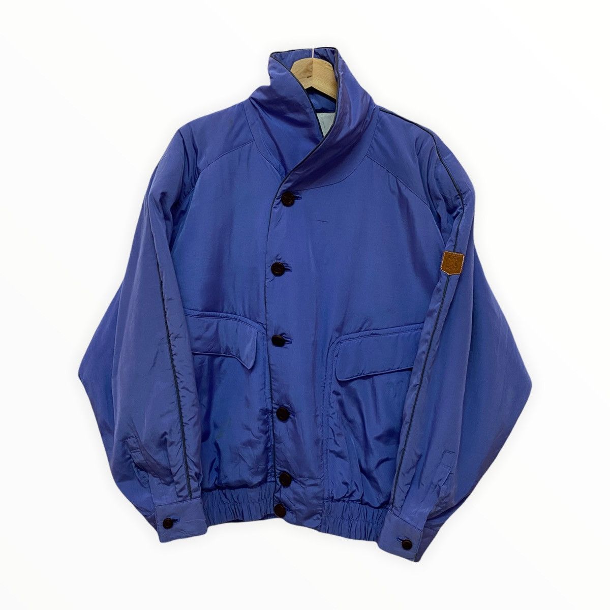 Celine 🔥STEALS‼️ICONIC CELINE PUFFER WOODEN BUTTON BOMBER JACKET Size US L / EU 52-54 / 3 - 7 Thumbnail