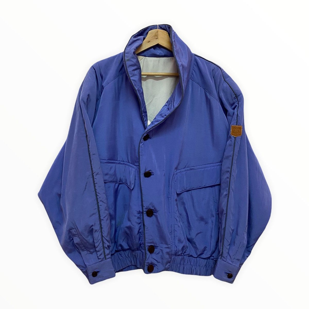 Celine 🔥STEALS‼️ICONIC CELINE PUFFER WOODEN BUTTON BOMBER JACKET Size US L / EU 52-54 / 3 - 5 Thumbnail