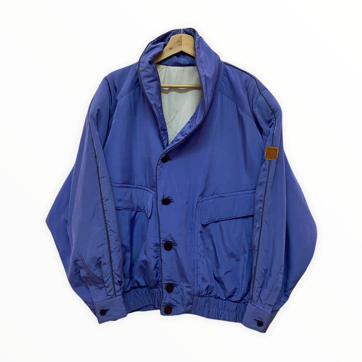 Celine 🔥STEALS‼️ICONIC CELINE PUFFER WOODEN BUTTON BOMBER JACKET Size US L / EU 52-54 / 3 - 10 Thumbnail