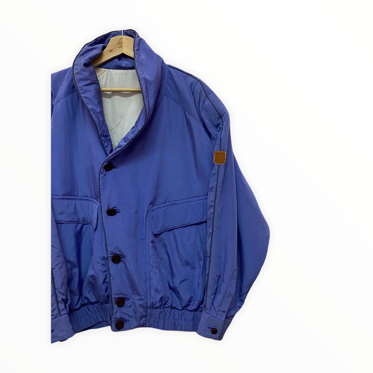 Celine 🔥STEALS‼️ICONIC CELINE PUFFER WOODEN BUTTON BOMBER JACKET Size US L / EU 52-54 / 3 - 9 Thumbnail