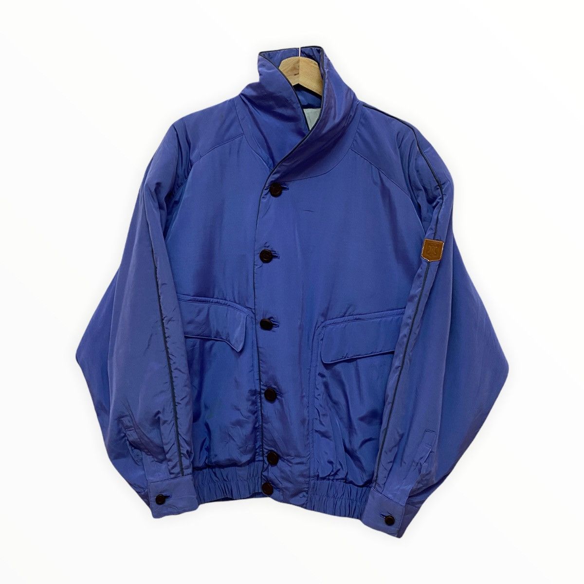 Celine 🔥STEALS‼️ICONIC CELINE PUFFER WOODEN BUTTON BOMBER JACKET Size US L / EU 52-54 / 3 - 8 Thumbnail