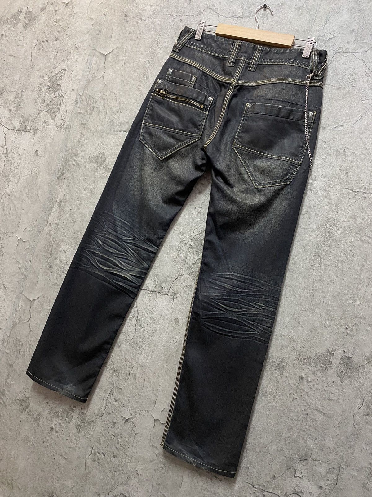 Japanese Brand Urban Craft Japan Multi Pocket Bush Waxed Denim Pants Size US 30 / EU 46 - 10 Thumbnail