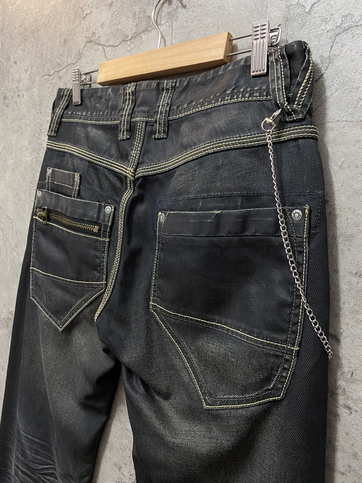 Japanese Brand Urban Craft Japan Multi Pocket Bush Waxed Denim Pants Size US 30 / EU 46 - 13 Thumbnail