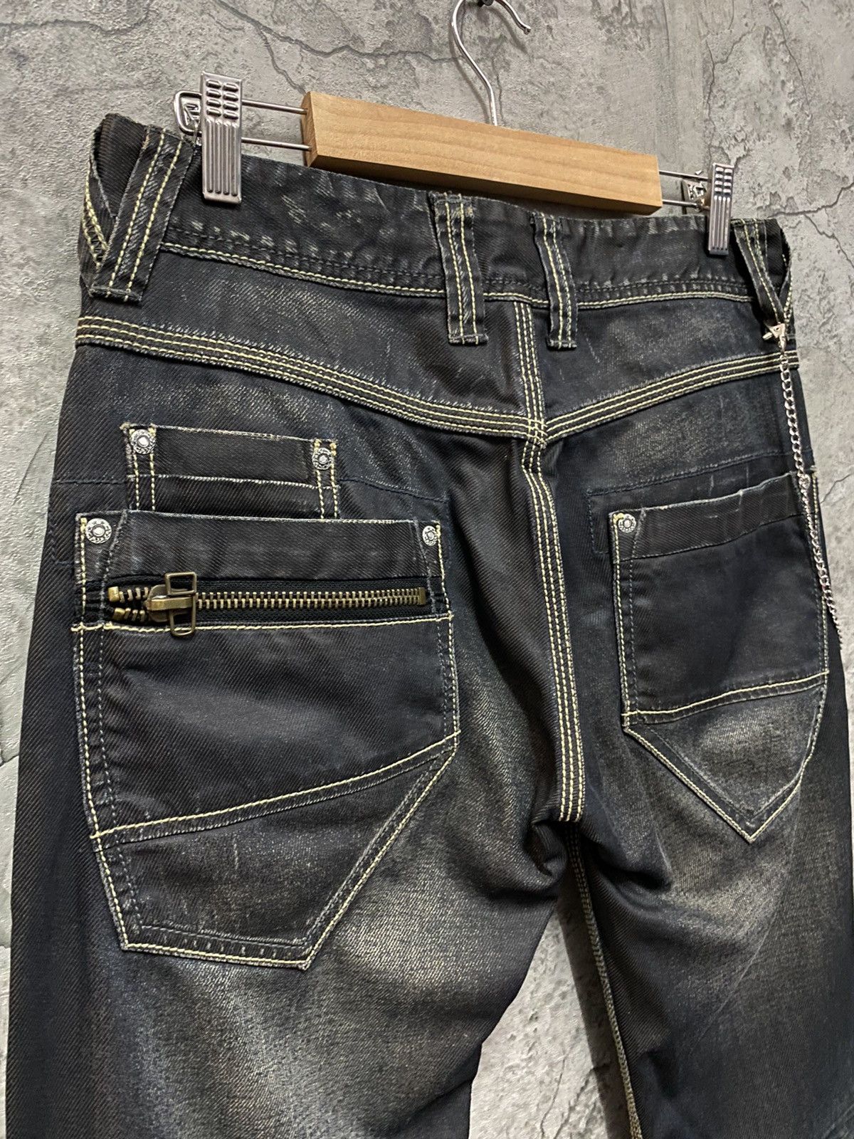 Japanese Brand Urban Craft Japan Multi Pocket Bush Waxed Denim Pants Size US 30 / EU 46 - 14 Thumbnail