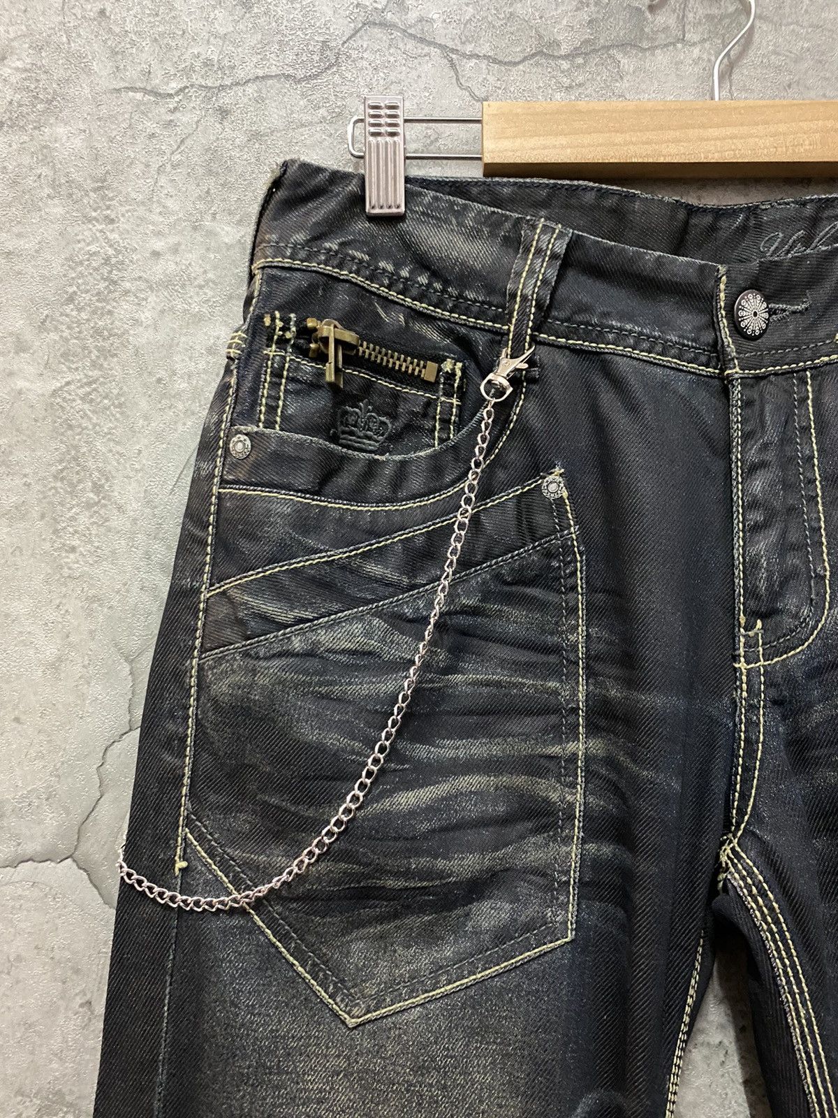 Japanese Brand Urban Craft Japan Multi Pocket Bush Waxed Denim Pants Size US 30 / EU 46 - 7 Thumbnail