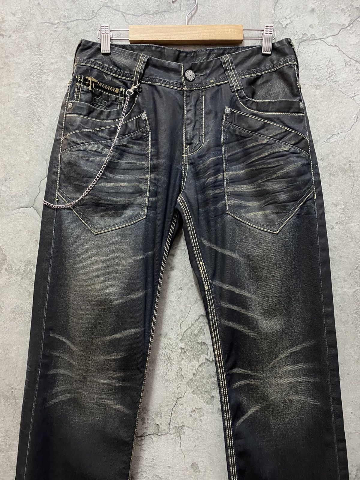 Japanese Brand Urban Craft Japan Multi Pocket Bush Waxed Denim Pants Size US 30 / EU 46 - 4 Thumbnail