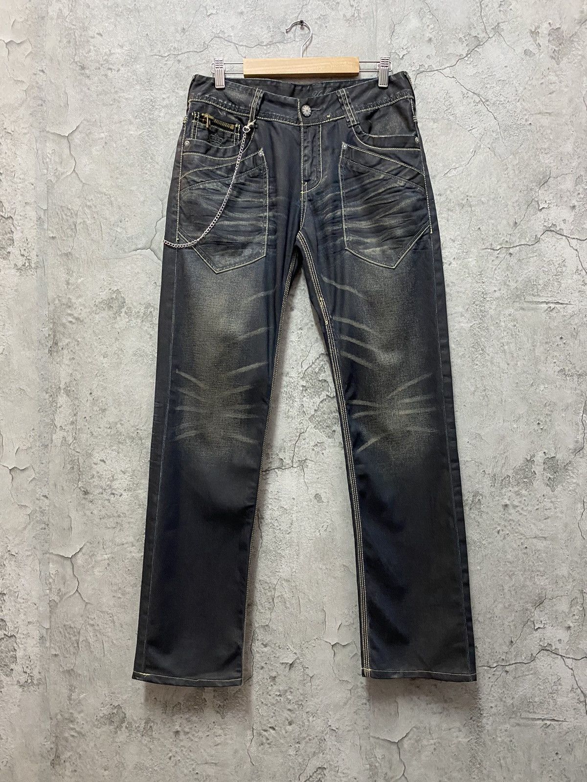 Japanese Brand Urban Craft Japan Multi Pocket Bush Waxed Denim Pants Size US 30 / EU 46 - 1 Thumbnail