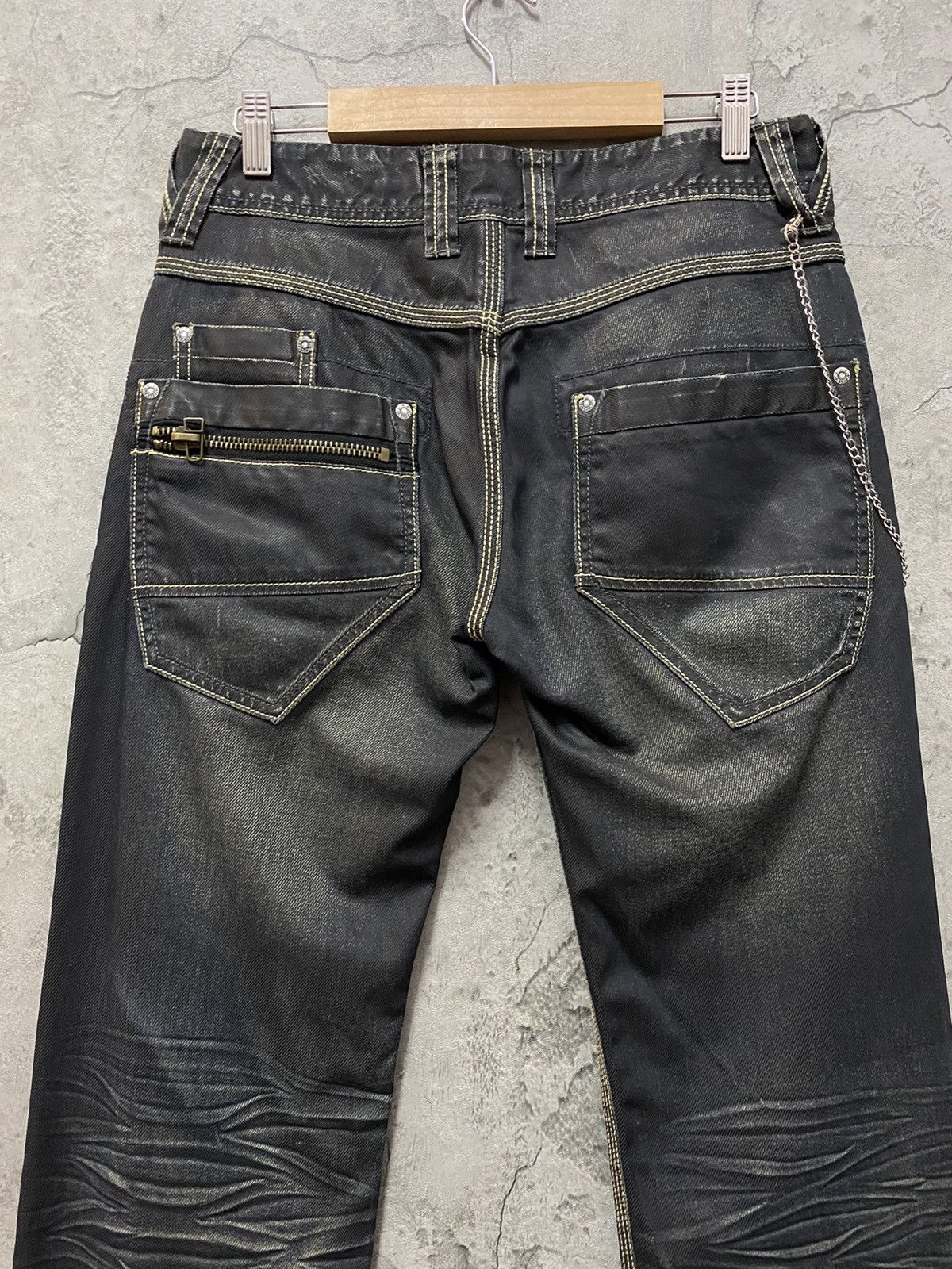 Japanese Brand Urban Craft Japan Multi Pocket Bush Waxed Denim Pants Size US 30 / EU 46 - 11 Thumbnail