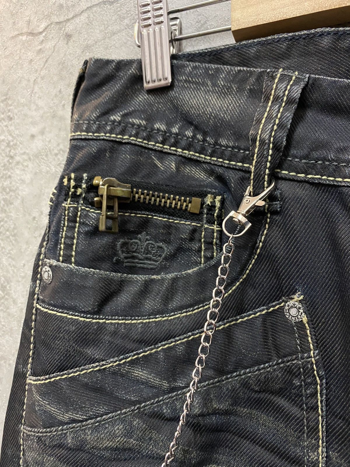 Japanese Brand Urban Craft Japan Multi Pocket Bush Waxed Denim Pants Size US 30 / EU 46 - 9 Thumbnail